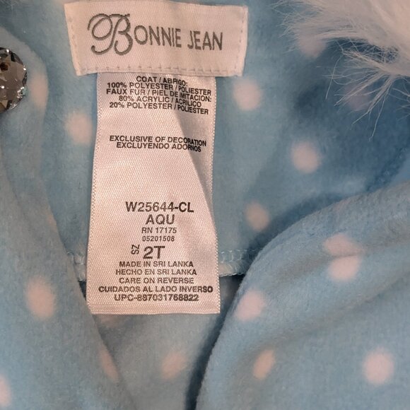 Bonnie Jean Fleece Snowflake Coat - Picture 3 of 5
